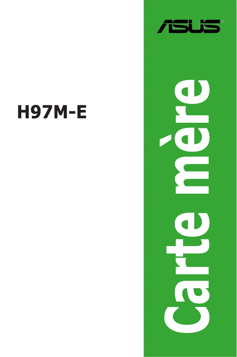 Page 1 de la notice Manuel utilisateur Asus H97M-E