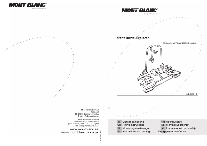 Image de la première page du manuel de l'appareil TowExplore 2