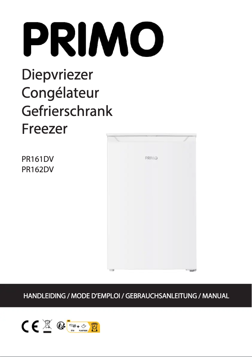 Page 1 de la notice Manuel utilisateur Primo PR161DV