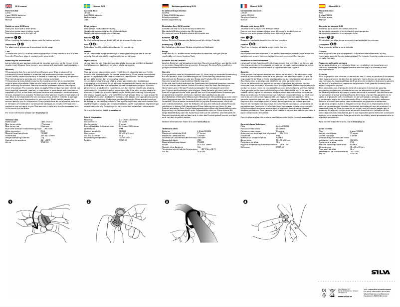 Page 1 de la notice Manuel utilisateur Silva Pro Line SL10