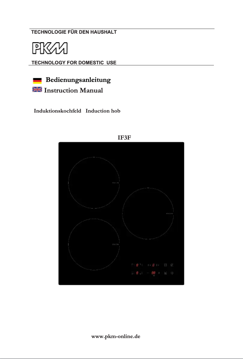 Page 1 de la notice Manuel utilisateur PKM IF3F