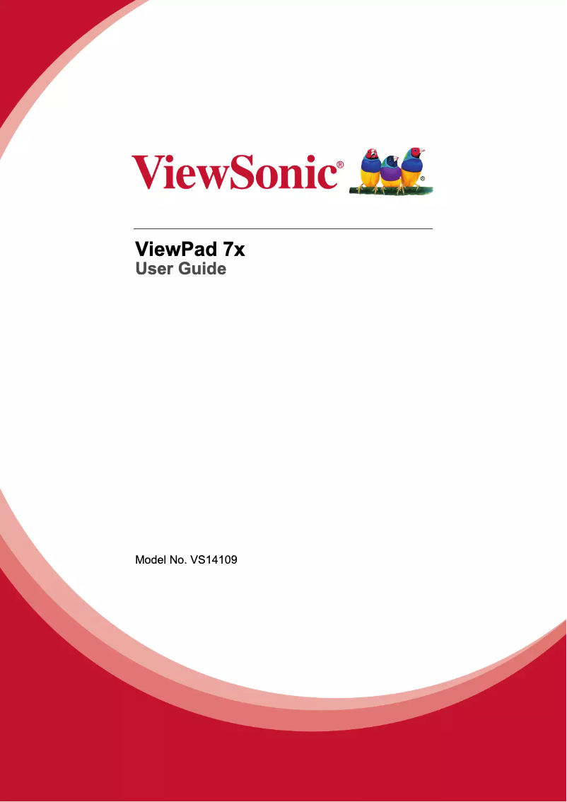 Page n°1 - Manuel utilisateur Viewsonic ViewPad 7x