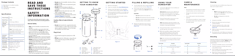 Page 1 de la notice Manuel utilisateur Levoit Classic 150-RWH