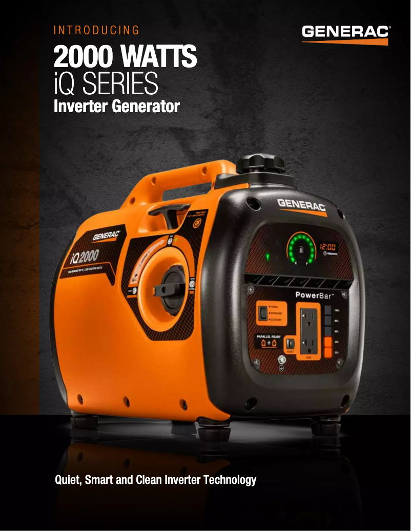 Image de la première page du manuel de l'appareil iQ2000