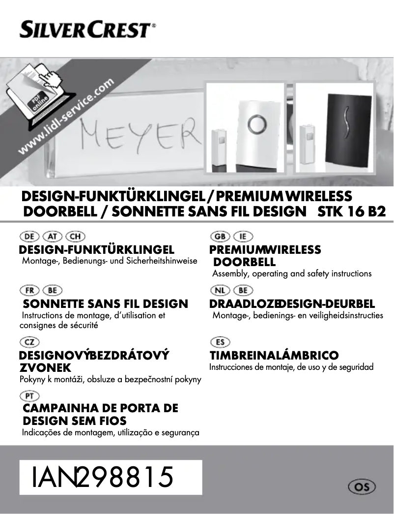 Page 1 de la notice Manuel utilisateur SilverCrest IAN 104412
