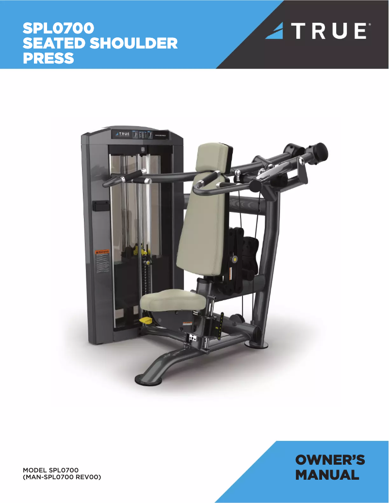 Page n°1 - Manuel utilisateur True SPL0700