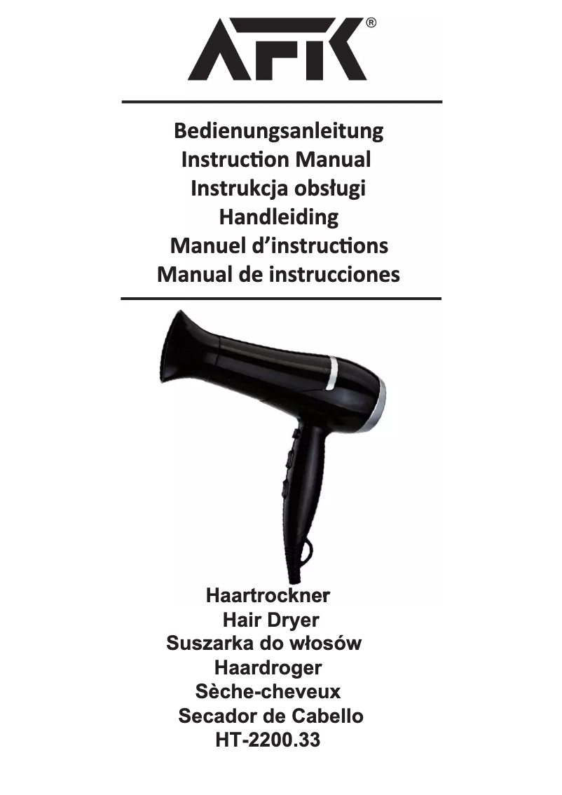 Página 1 del manual Manual de usuario AFK HT-2200.33