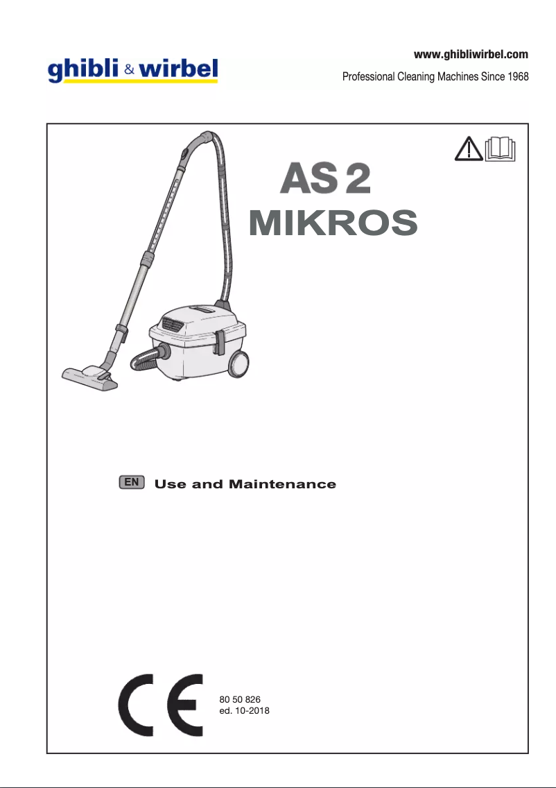 Page n°1 - Manuel utilisateur Ghibli AS 2