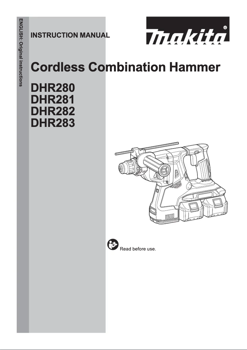 Page 1 de la notice Manuel utilisateur Makita DHR282