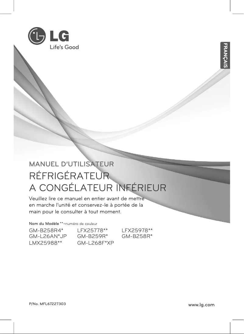 Página 1 del manual Manual de usuario LG LMX25988ST