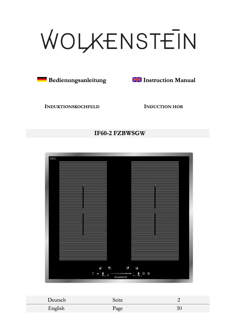 Page n°1 - Manuel utilisateur Wolkenstein IF60-2FZBWSGW