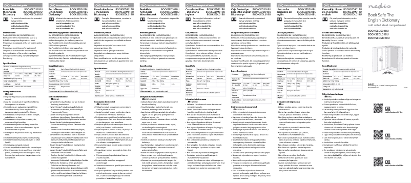 Image de la première page du manuel de l'appareil BOOKSEDL01BU