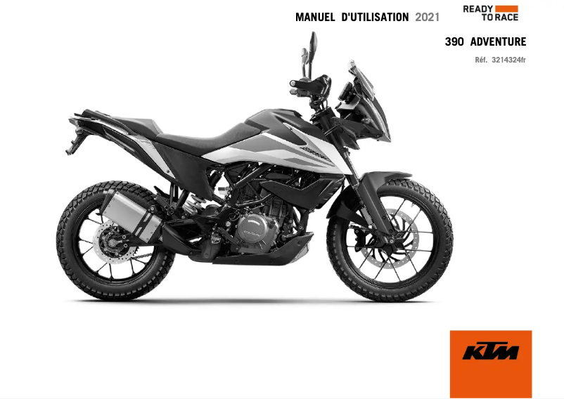Page 1 of the manual User Manual KTM 390 Adventure (2021)