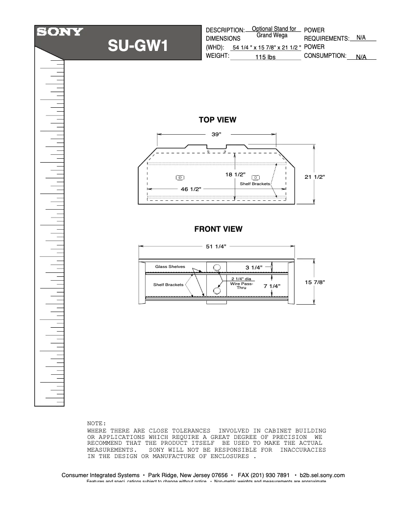 Image de la première page du manuel de l'appareil SU-GW1