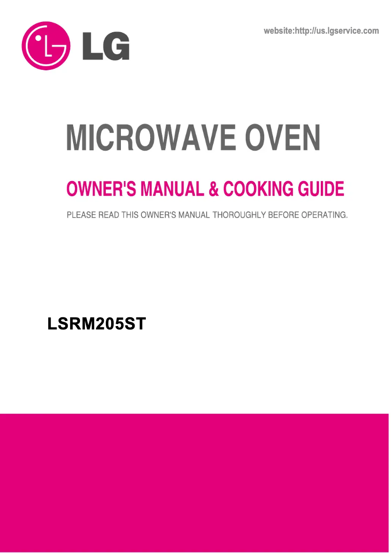 Página 1 del manual Manual de usuario LG Studio LSRM205ST