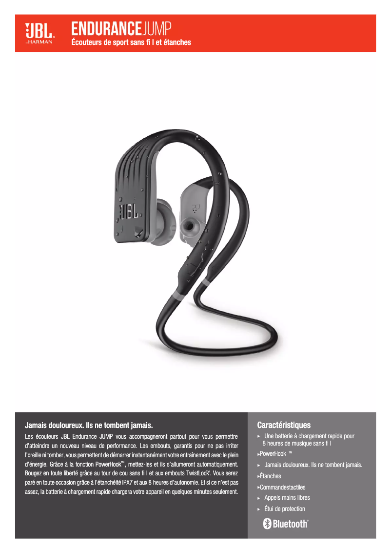 Page n°1 - Mode d'emploi JBL Endurance Jump