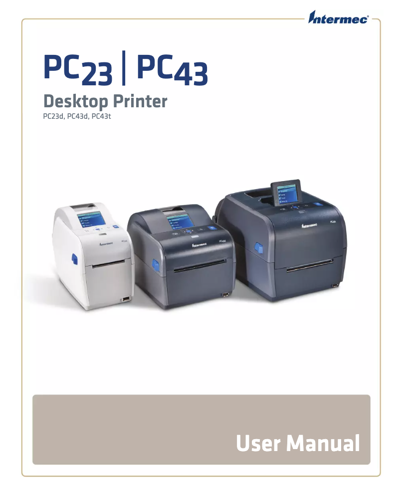 Page n°1 - Manuel utilisateur Intermec PC23