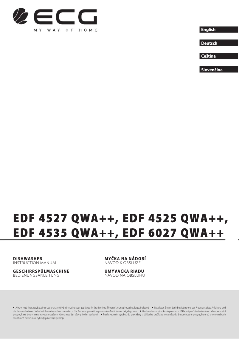 Page n°1 - Manuel utilisateur ECG EDF 4525 QWA++