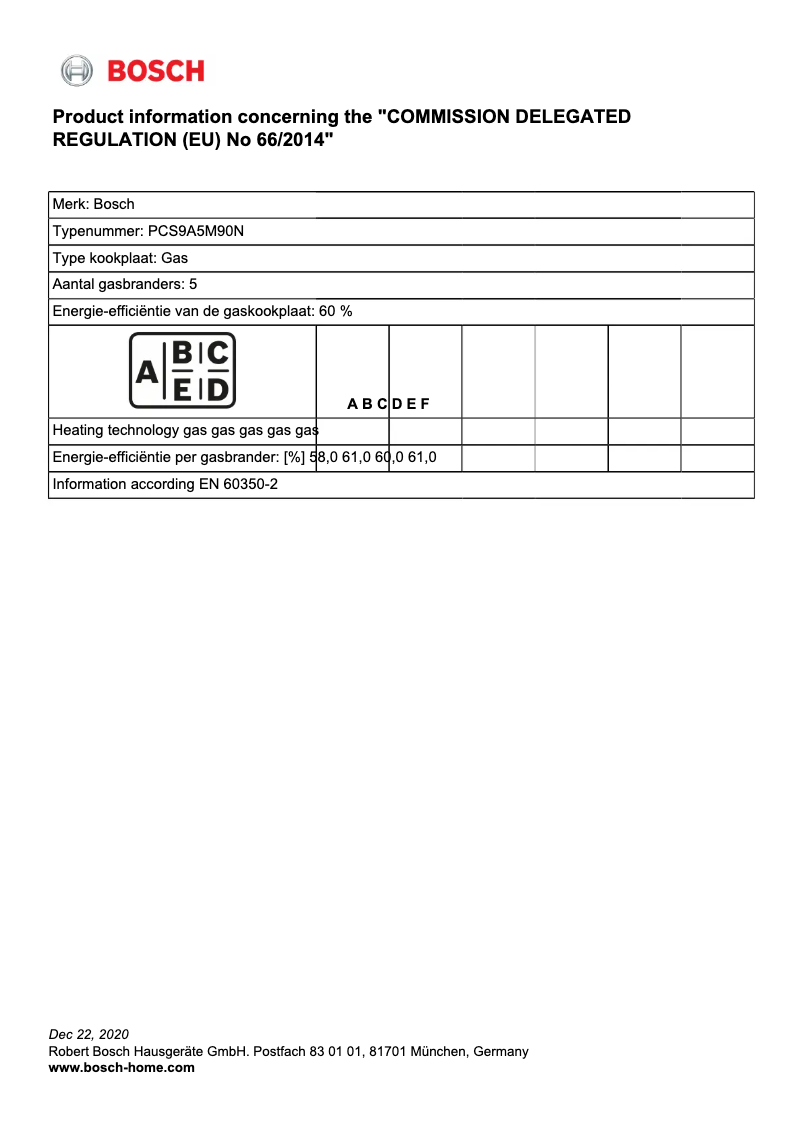 Página 1 del manual Manual de usuario Bosch PCS9A5M90N