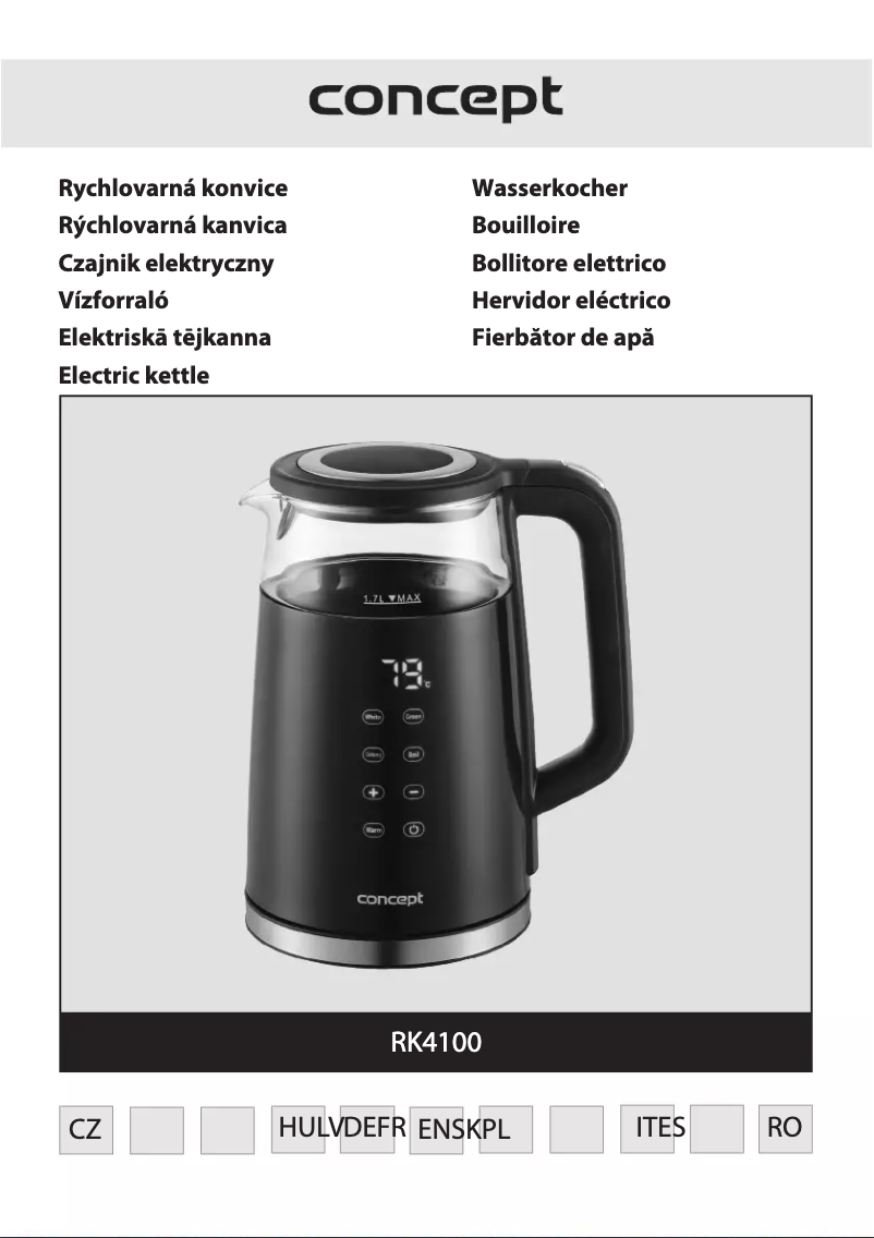 Image de la première page du manuel de l'appareil RK4100