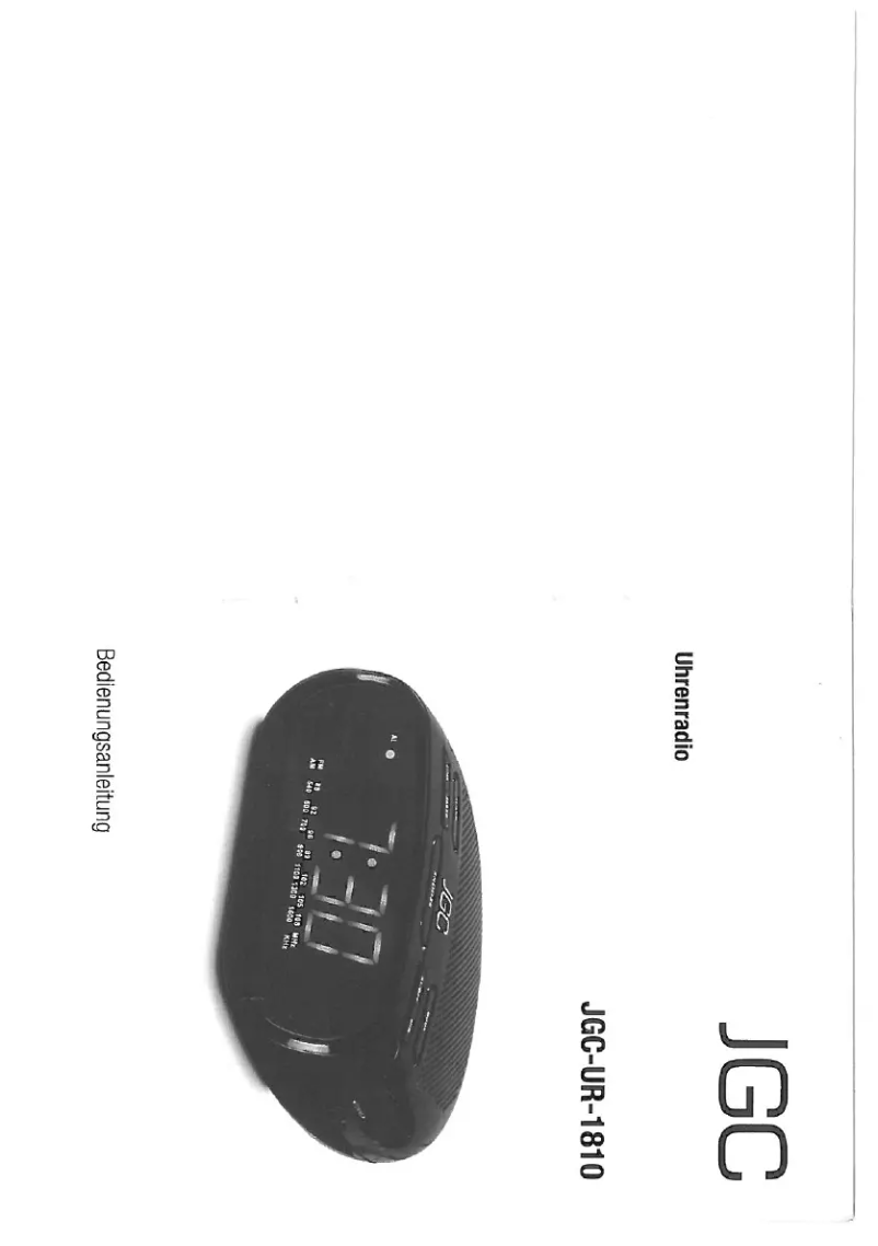 Page n°1 - Manuel utilisateur JGC UR-1810
