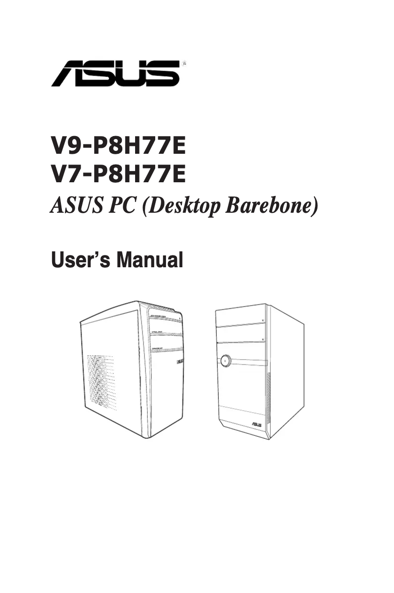 Page 1 de la notice Manuel utilisateur Asus V9-P8H77E
