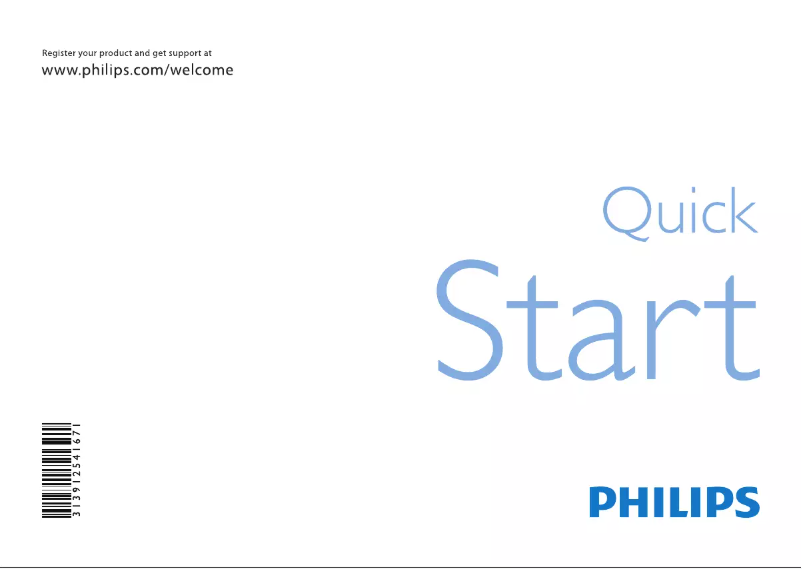 Image de la première page du manuel de l'appareil 52PFL8605