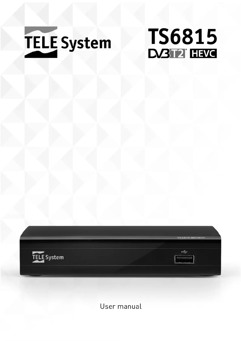 Page n°1 - Manuel utilisateur TELE System TS6815