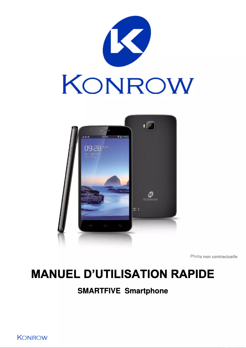 Page n°1 - Manuel utilisateur Konrow SmartFive