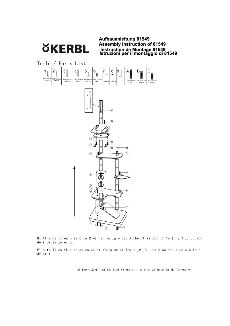 Page n°1 - Manuel utilisateur Kerbl Uptown 81549
