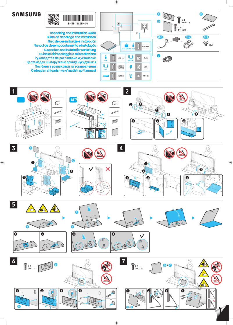 Page 1 de la notice Manuel utilisateur Samsung QE75QN900CU