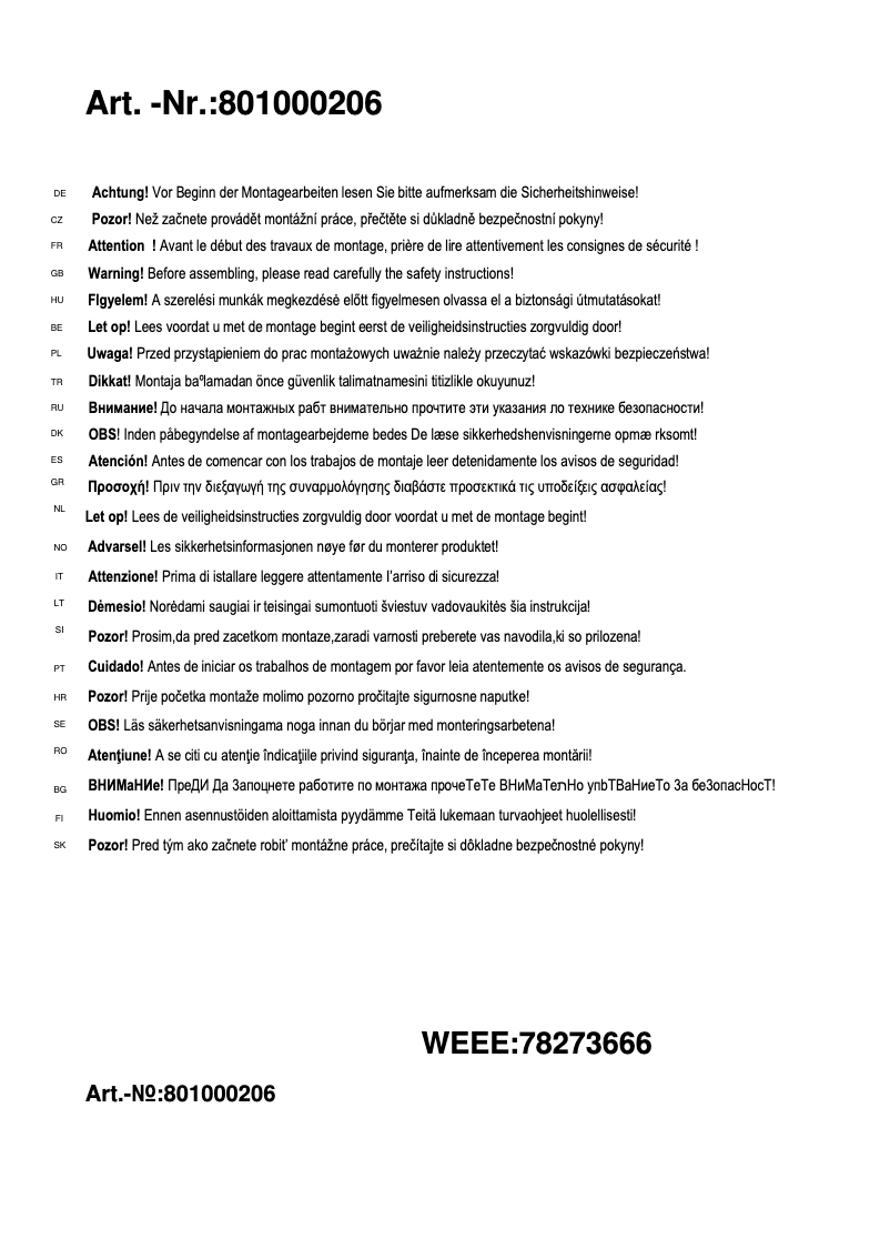 Page 1 de la notice Manuel utilisateur Trio Lighting Morrison 801000206