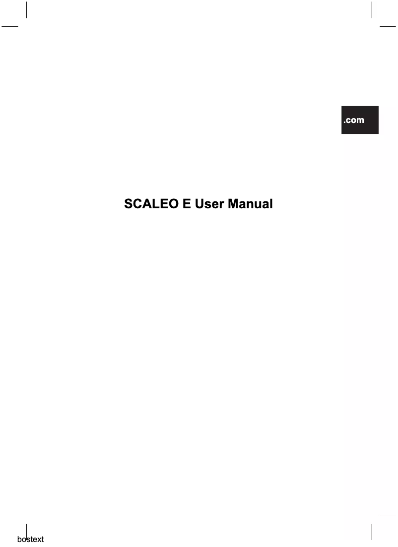 Page n°1 - Manuel utilisateur Fujitsu Siemens Scaleo E