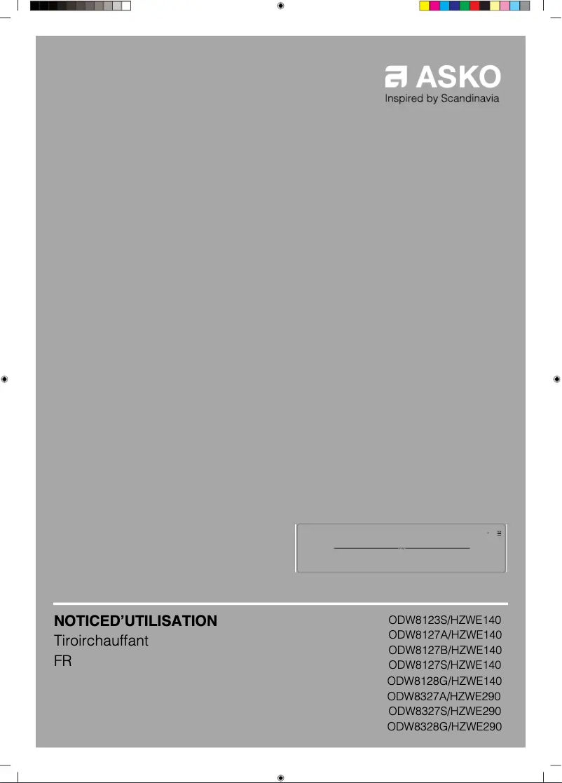 Image de la première page du manuel de l'appareil ODW8127A