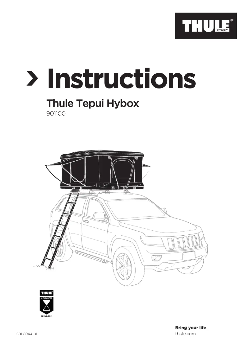 Image de la première page du manuel de l'appareil Tepui HyBox