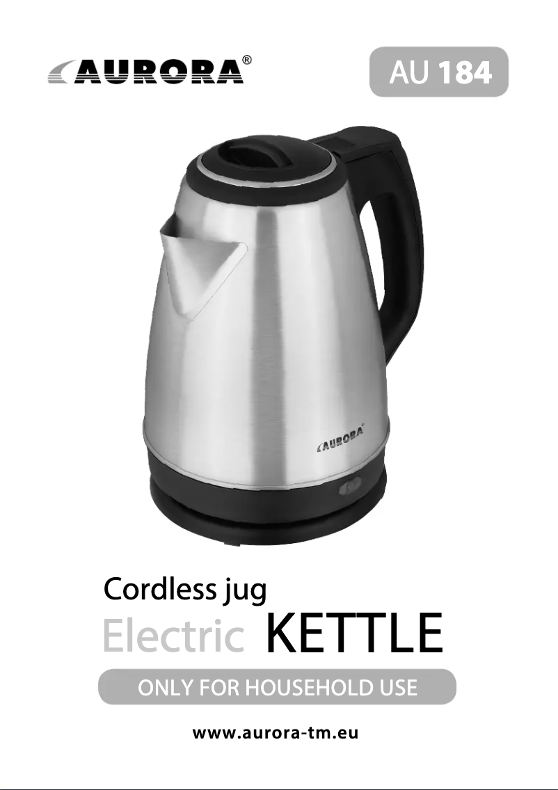 Image de la première page du manuel de l'appareil AU184