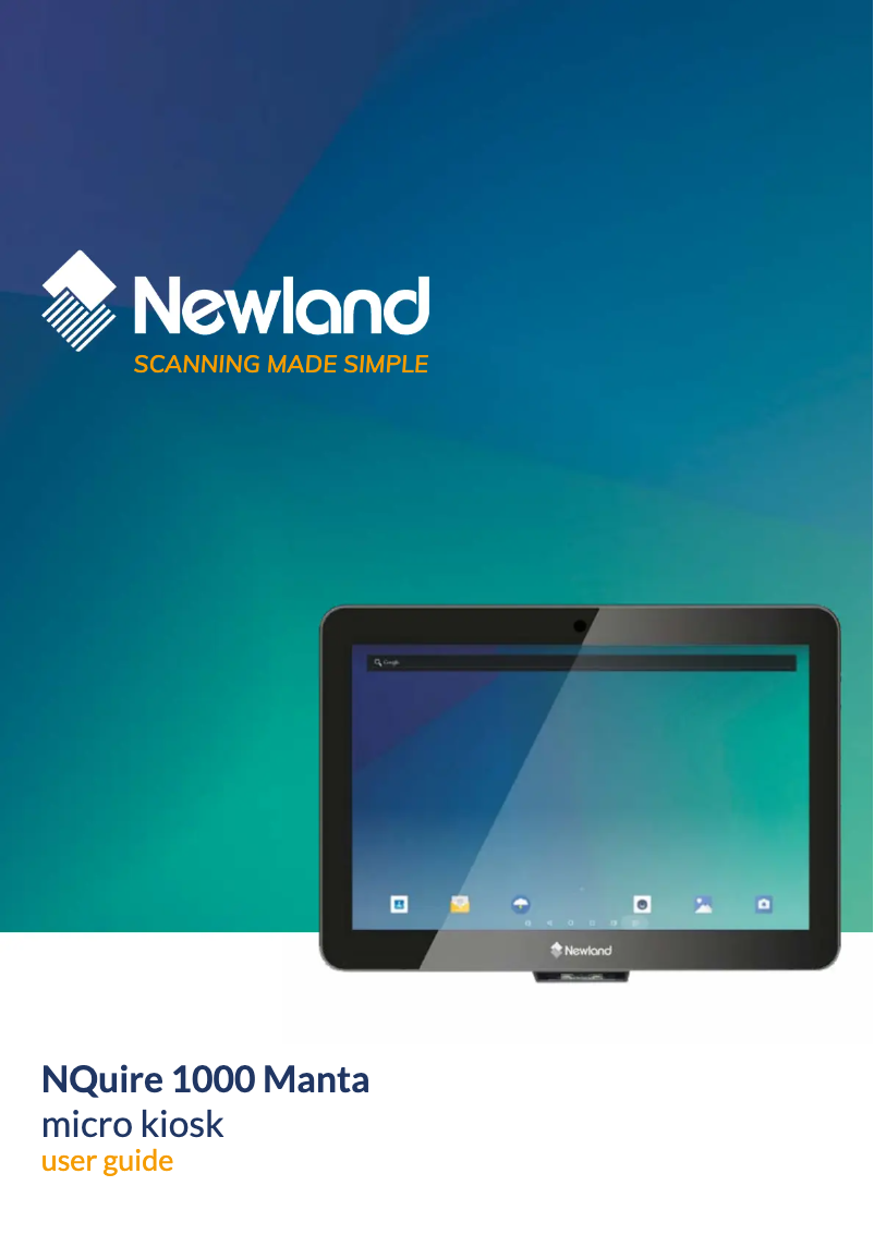 Image de la première page du manuel de l'appareil NQuire 1000 Manta II