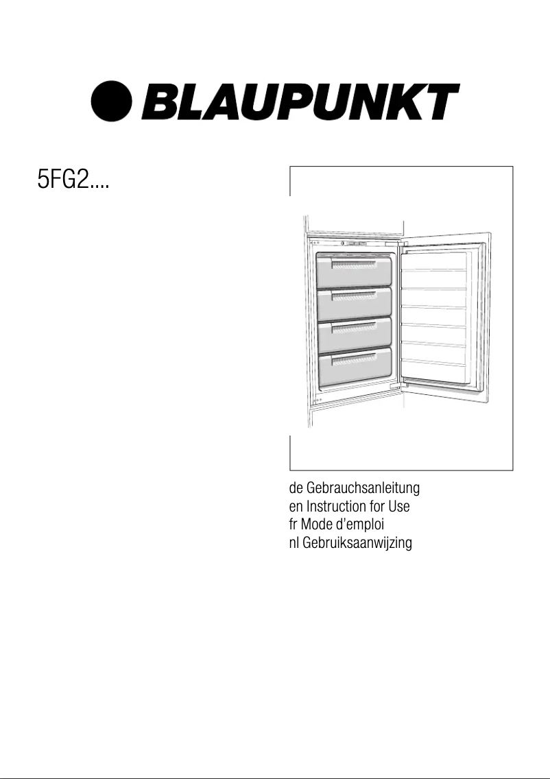 Page n°1 - Manuel utilisateur Blaupunkt 5FG 22030