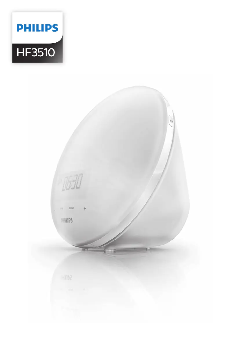 Page n°1 - Manuel utilisateur Philips Wake-up Light HF3510
