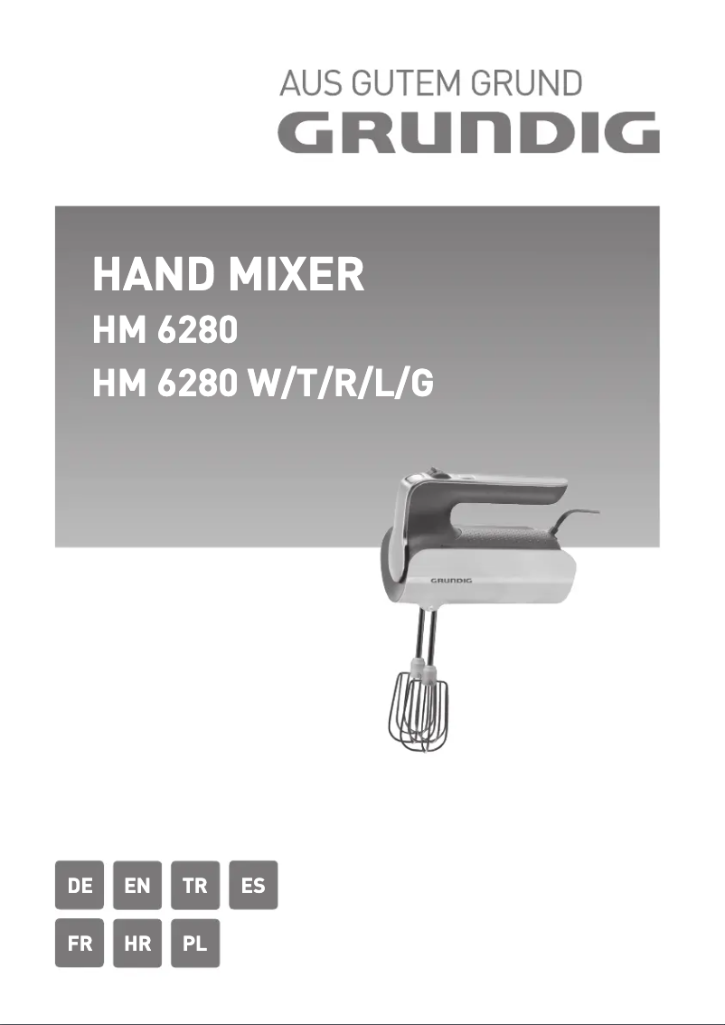 Page n°1 - Manuel utilisateur Grundig HM 6280 T