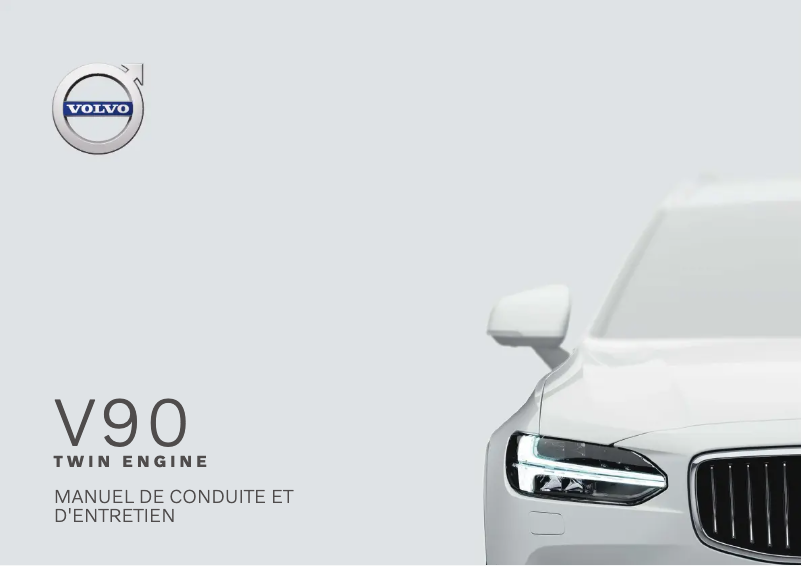 Image de la première page du manuel de l'appareil V90 Twin Engine (2020)