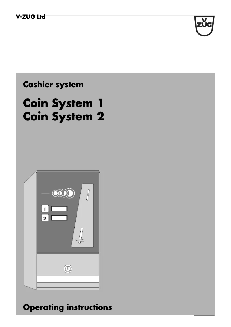 Imagen de la primera página del manual del dispositivo Coin System 2