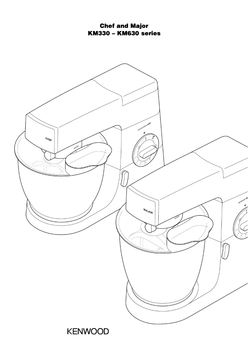 Page 1 de la notice Manuel utilisateur Kenwood Chef & Major KM350