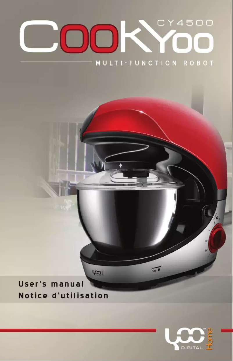 Page 1 de la notice Manuel utilisateur YooDigital CookYoo 4500