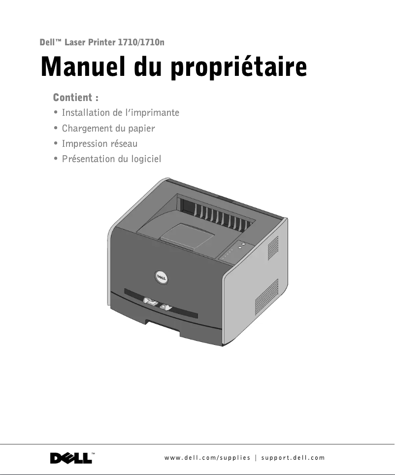 Page n°1 - Manuel utilisateur Dell 1710