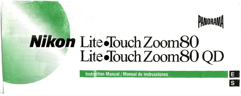 Page 1 de la notice Manuel utilisateur Nikon Lite Touch Zoom 80
