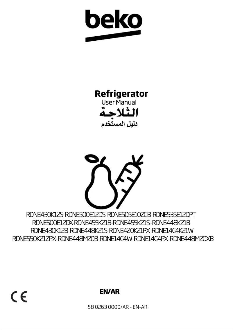 Image de la première page du manuel de l'appareil RDNE430K12B