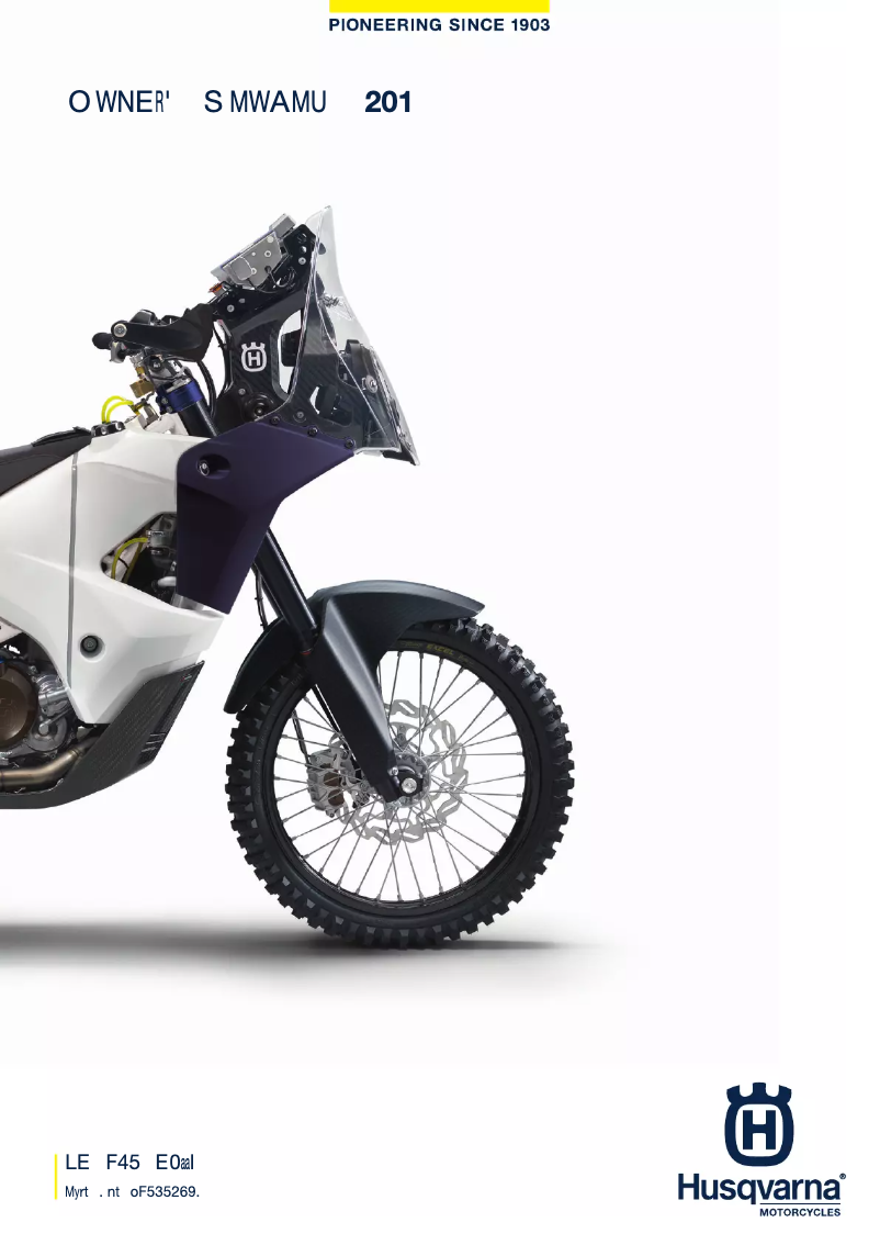 Imagen de la primera página del manual del dispositivo FR 450 Rally (2016)