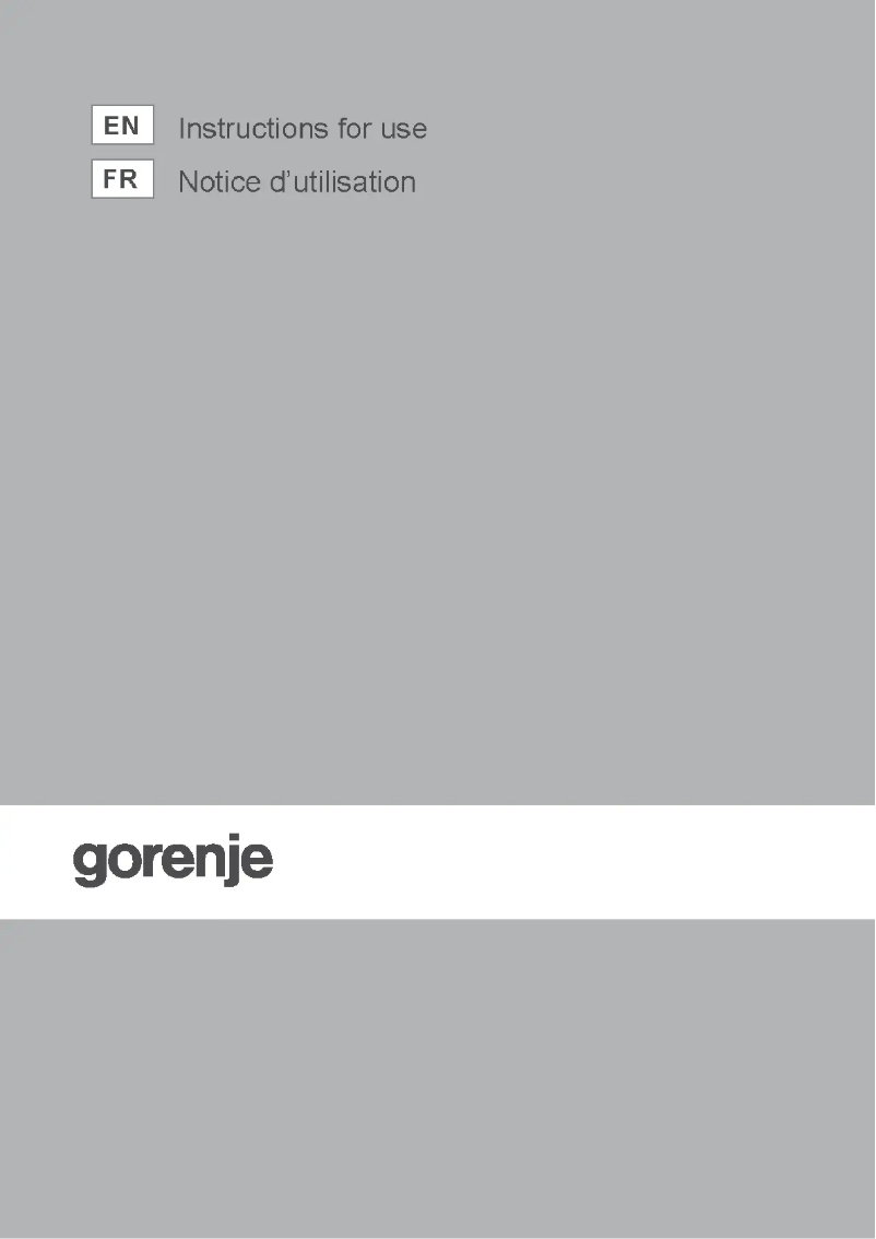 Page n°1 - Manuel utilisateur Gorenje GW641UX