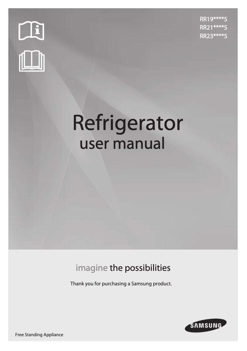 Page 1 de la notice Manuel utilisateur Samsung RR23J2835RZ